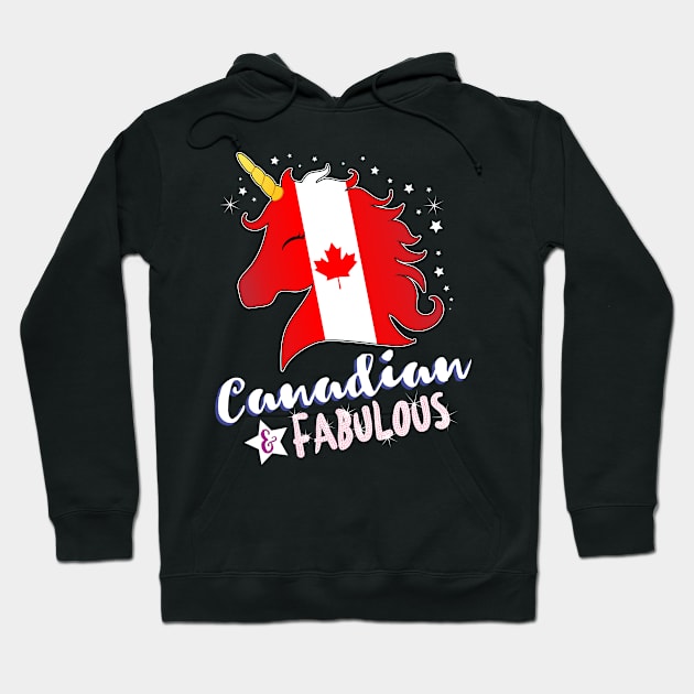 Canadian & Fabulous Unicorn Hoodie by zeno27